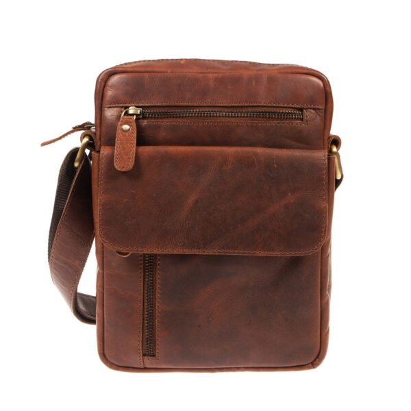 DE-1185 V (1) - Δερμάτινο τσαντάκι χιαστί